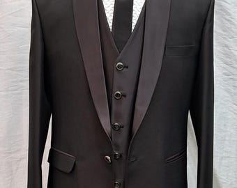 Traje marrón oscuro para hombre - esmoquin marrón café - regalo para él - traje de novio para boda