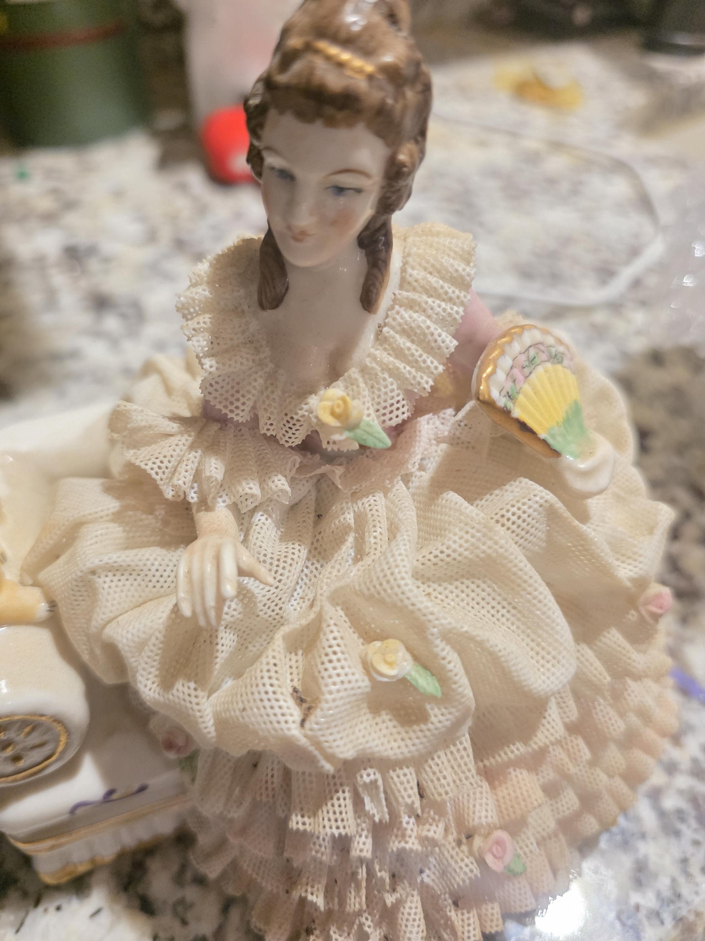 Irish dresden porcelain figurine - Etsy 日本