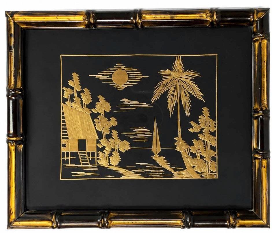 Asian Gold Frame - Etsy