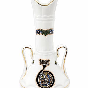 Vintage Royal Tara Celtic Vase, Fine Bone China, Handmade Irish Decor