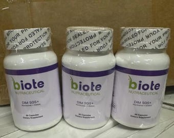 BioTE Nutraceuticals DIM SGS+ Hormone Detox Support 60 Kapseln (3 Pack) Exp 03/27