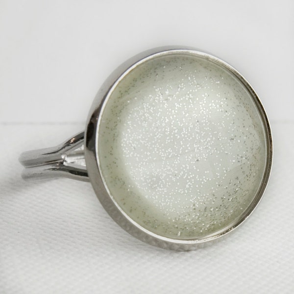 Snow Globe Ring Etsy