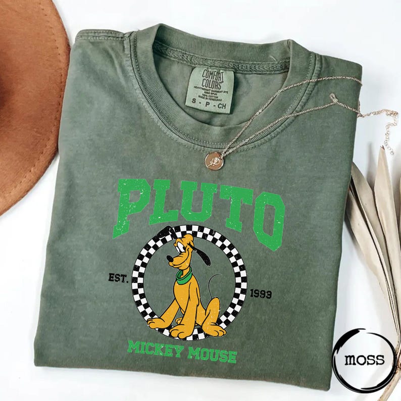 Comfort Colors® Pluto Mickey Mouse Tee | Vintage Style Graphic Top | Gift for Dog Lovers image 4