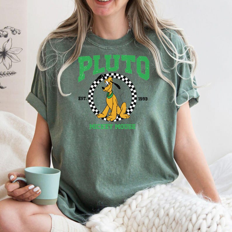 Comfort Colors® Pluto Mickey Mouse Tee | Vintage Style Graphic Top | Gift for Dog Lovers image 5