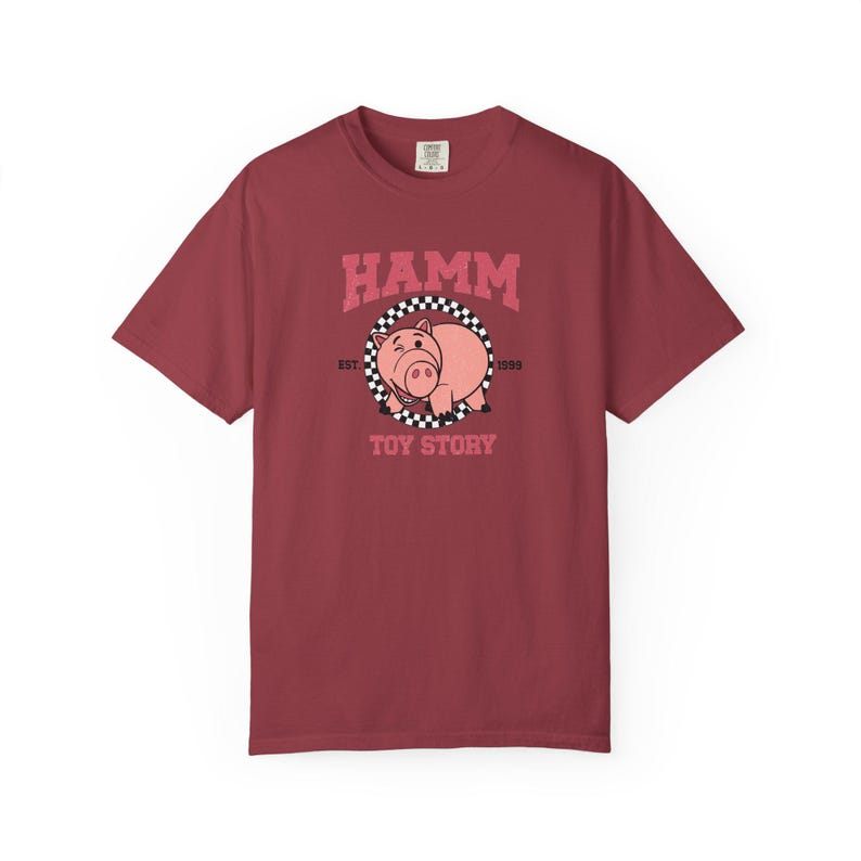 Maglietta Comfort Colors® Hamm Pig | Maglietta oversize in stile vintage | Regalo per i fan di Toy Story immagine 17