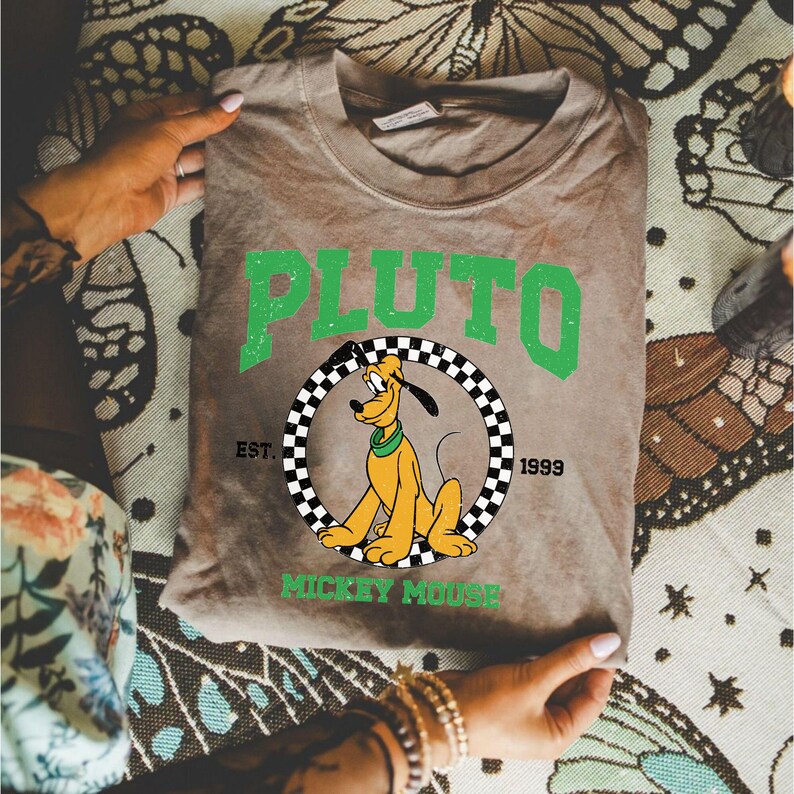 Comfort Colors® Pluto Mickey Mouse Tee | Vintage Style Graphic Top | Gift for Dog Lovers image 2