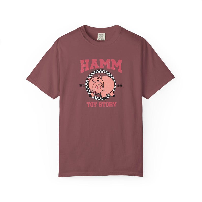 Maglietta Comfort Colors® Hamm Pig | Maglietta oversize in stile vintage | Regalo per i fan di Toy Story immagine 13