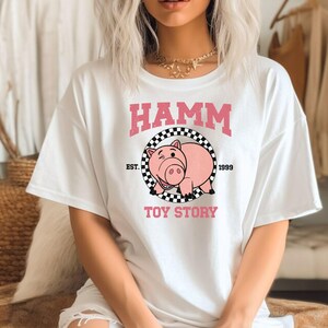 Maglietta Comfort Colors® Hamm Pig | Maglietta oversize in stile vintage | Regalo per i fan di Toy Story immagine 3