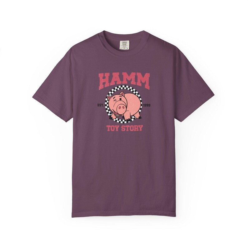 Maglietta Comfort Colors® Hamm Pig | Maglietta oversize in stile vintage | Regalo per i fan di Toy Story immagine 16