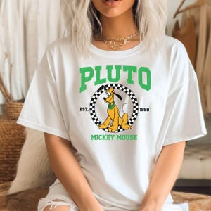 Comfort Colors® Pluto Mickey Mouse Tee | Vintage Style Graphic Top | Gift for Dog Lovers image 3