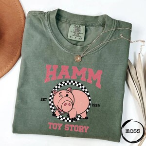 Maglietta Comfort Colors® Hamm Pig | Maglietta oversize in stile vintage | Regalo per i fan di Toy Story immagine 1