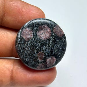 Natural Ruby Round Cabochon, Gemstone for Jewelry Making (30x29x6 MM)