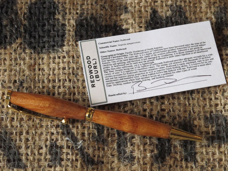 Custom Built Wooden Rollerball Slim Twist Pen w/refillable ink. image 5