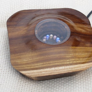 Custom Built Wood Turned Lighted Display Base Uplighting for YOUR ...