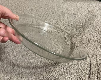 Molde para tarta de vidrio transparente PYREX Corning #209, 9 pulgadas.