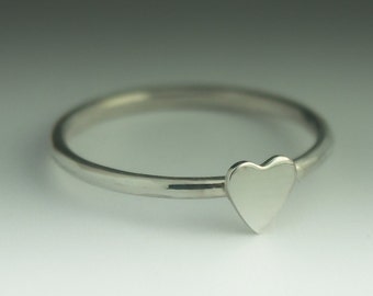 Heart Ring, Sterling Silver Heart Ring, Gift for her, Love Ring, Valentines Day, Heart Ring Sterling Silver, Silver Heart, Heart Jewelry