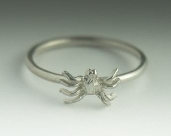 Spider Ring, Sterling Silver Stacking Spider Ring, Spider Ring Silver, Stacking Ring, Spider Jewelry, Dainty Spider Ring, Silver Spider Ring