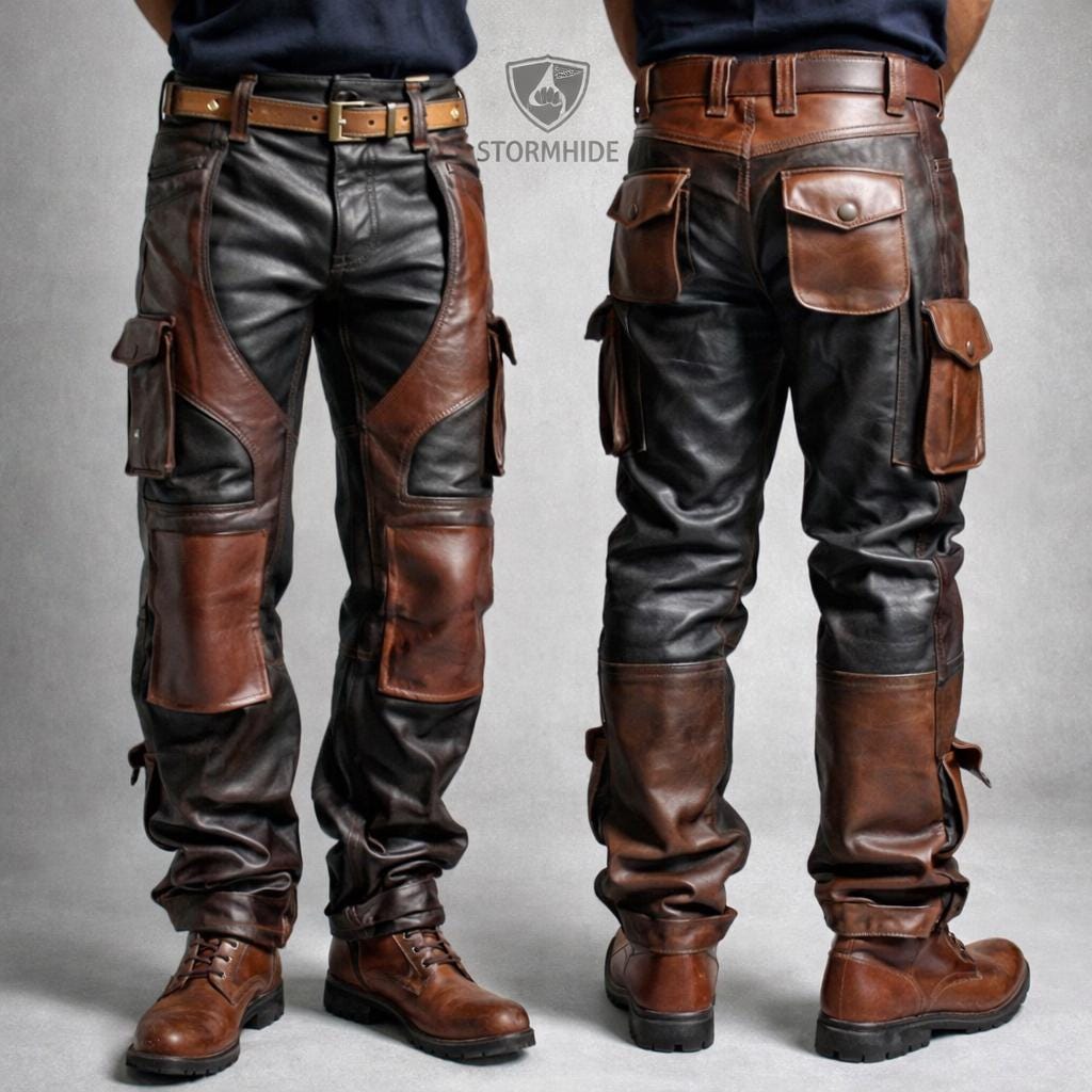 Chaps Cuir Daim Homme Style Western Cowboy – Idéal équitation Et Vélo – Marron Chocolat, Taille Ajustable