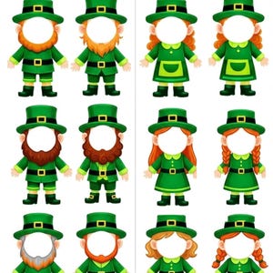 St. Patrick's Day Party Bundle: Leprechaun PNG, Photo Booth PNG, Editable  Invitation ,Pot of gold png, Lucky Couple, Digital Download  