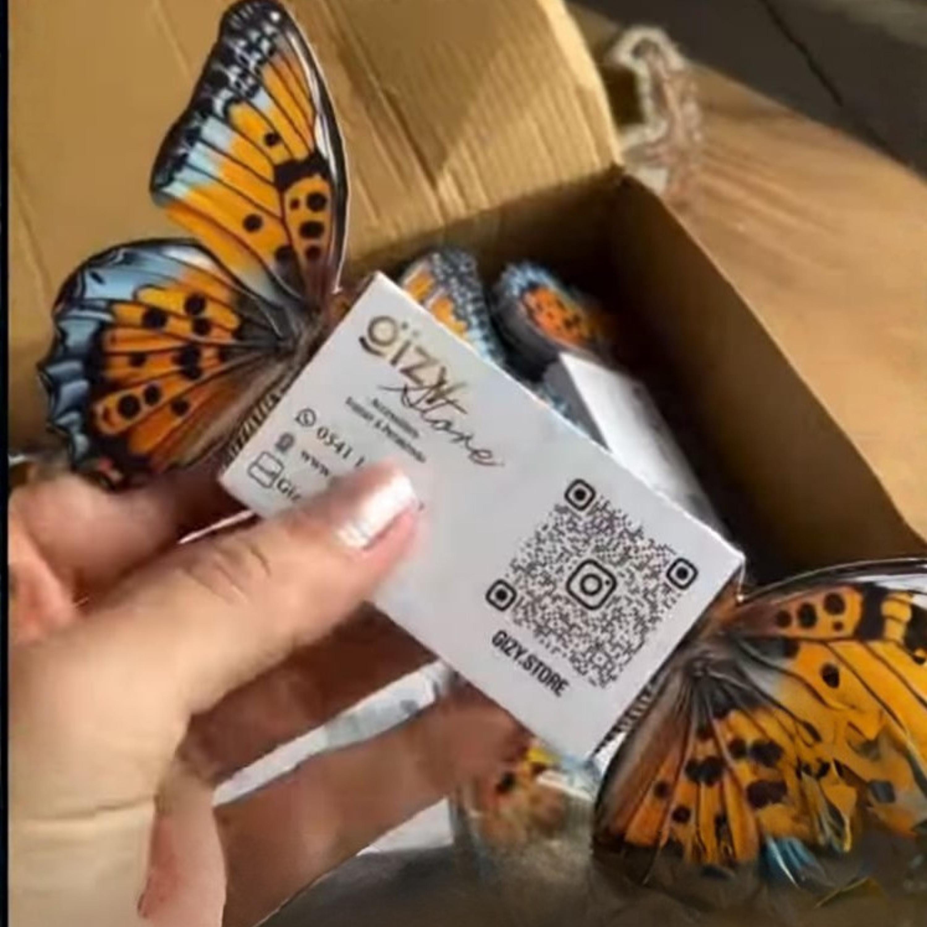 Elegant Custom Butterfly Business Card Template With QR Code – Canva ...