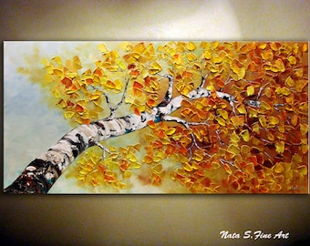 tree paintings etsy