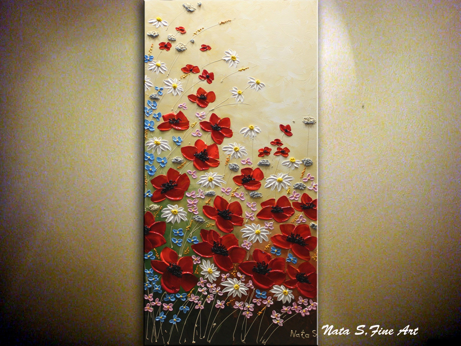 acrylic impasto diy Etsy Palette Impasto  Painting Painting Wildflower Knife Acrylic