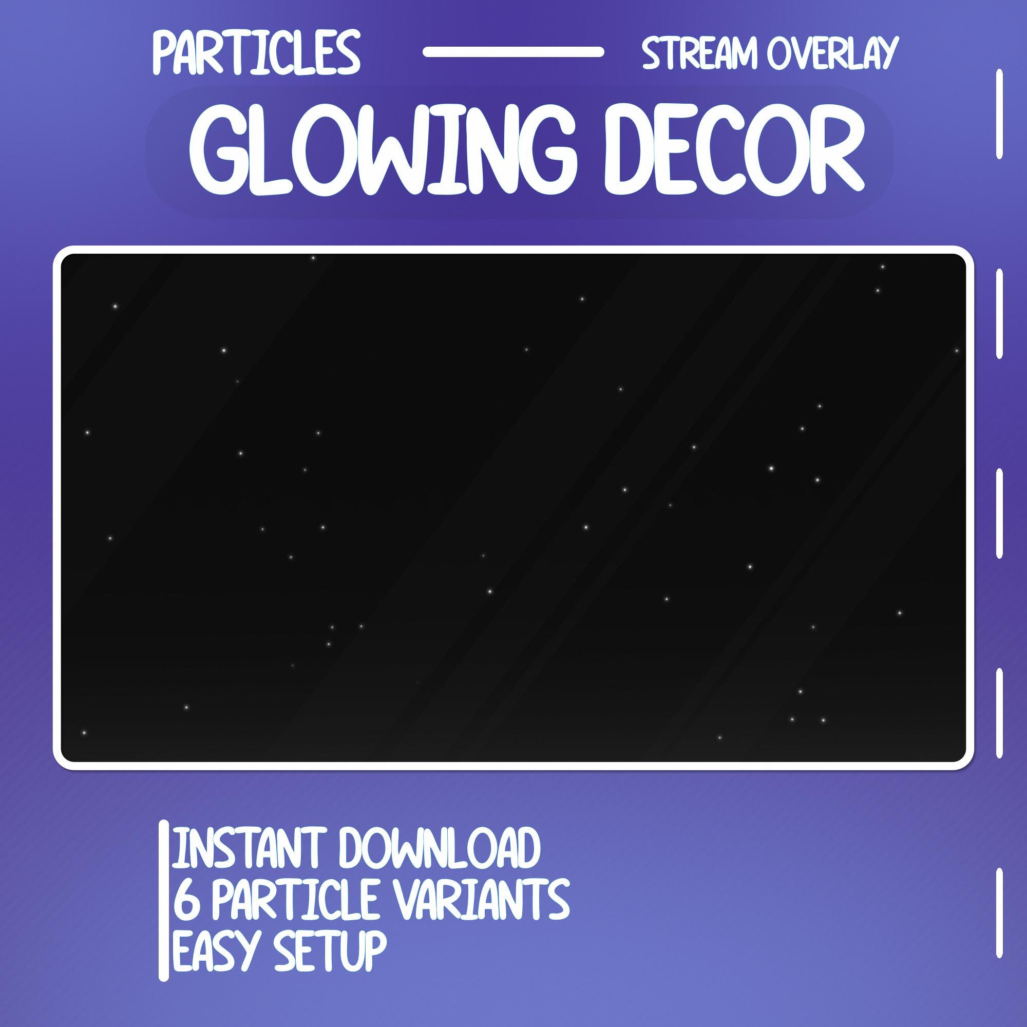Loopable Glowing Particle Overlay for Streaming | OBS & Twitch ...