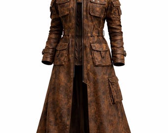 Lange trenchcoat voor dames Wasteland
