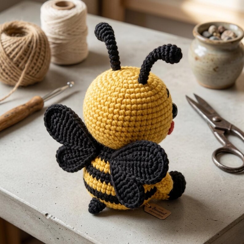 Bumblebee Crochet Pattern PDF, Bee Amigurumi Crochet Pattern, Easy ...