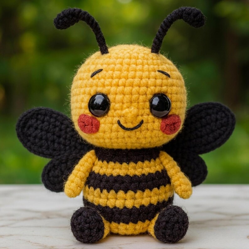 Bumblebee Crochet Pattern PDF, Bee Amigurumi Crochet Pattern, Easy ...