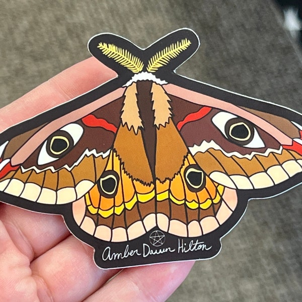 Emperor Moth Sticker