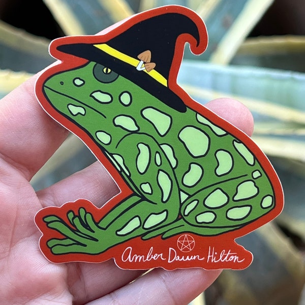 Witch Frog Sticker