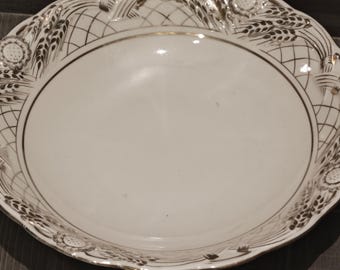 Vintage Large Platter, Lomonosov porcelain, LFZ, Made in USSR, 1960