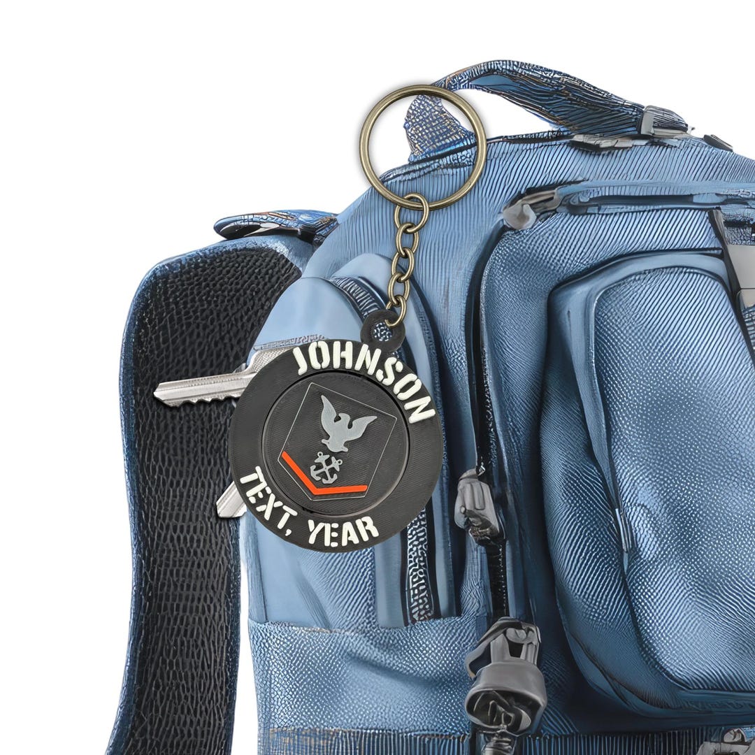 Personalized Navy Petty Officer Third Class Keychain, Petty Officer ...