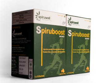 Spiruboost Daily Energy & Immunity Drink l Protine + Electrolytes l 5g Sachet