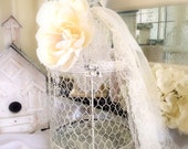 SALE Wedding Bird Cage Card Holder Wedding Card Holder Advice Card Box Wedding Accessory