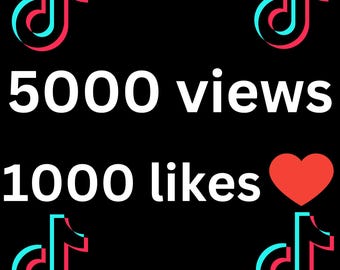 TikTok Wachstum Service | 1000 Likes + 5000 Views | Schneller Engagement Boost
