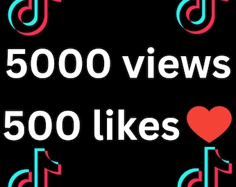 5k TikTok Ansichten, 500 Likes, schnelles Wachstum schnelles Konto Wachstum| Schnelle Lieferung | Social Media Engagement Boost