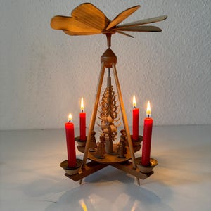 Wooden candle carousel