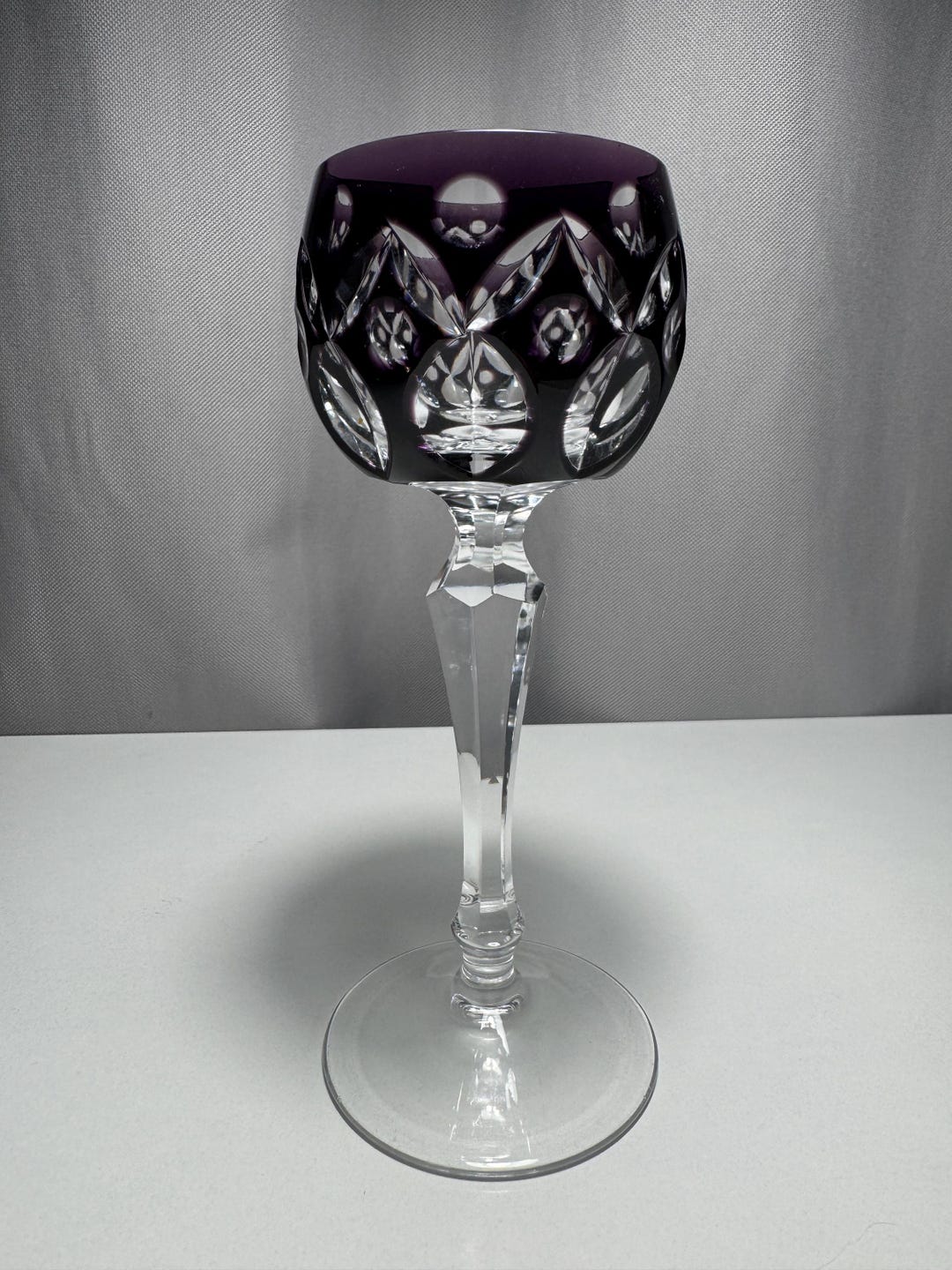 nachtmann-r-merglas-19cm-violet-overlay-crystal-glass-cut-6-8cm