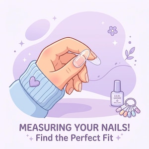 Kit de medición de uñas postizas, guía de medición de puntas transparentes