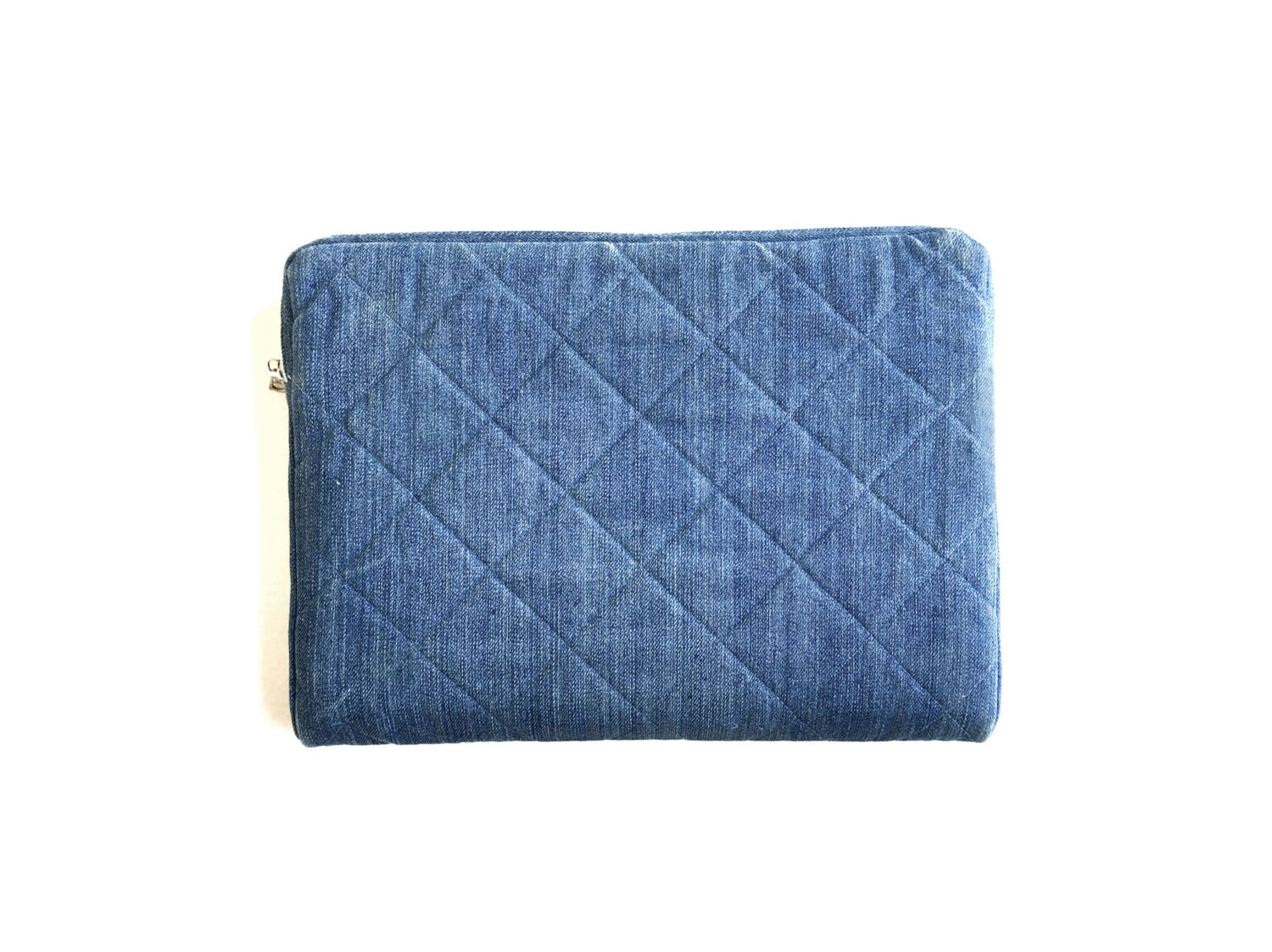 Quilted Denim Laptop Sleeve 13 MacBook Handmade from Etsy
