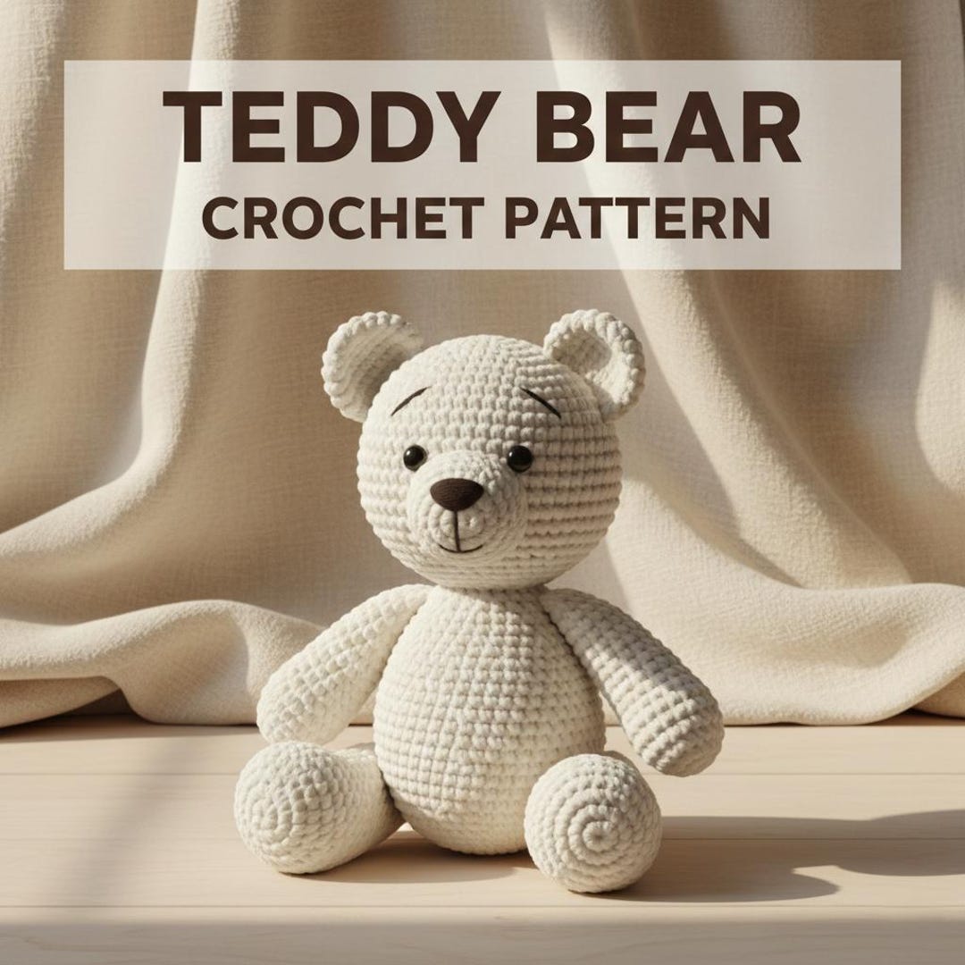PATTERN Amigurumi Crochet Teddy Bear - Etsy