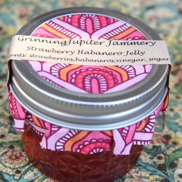 Homemade Strawberry Habanero Jelly - 4oz jar