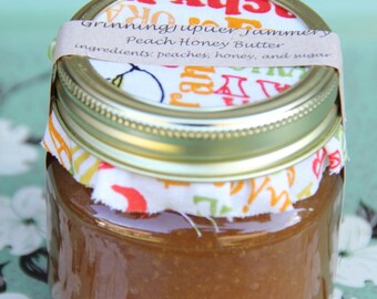 Mantequilla casera de miel de melocotón - 8oz