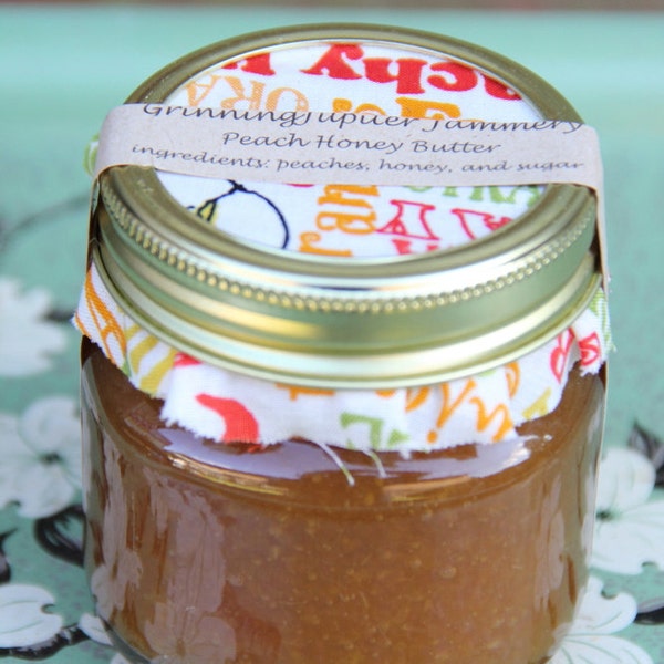 Homemade Peach Honey Butter - 8oz