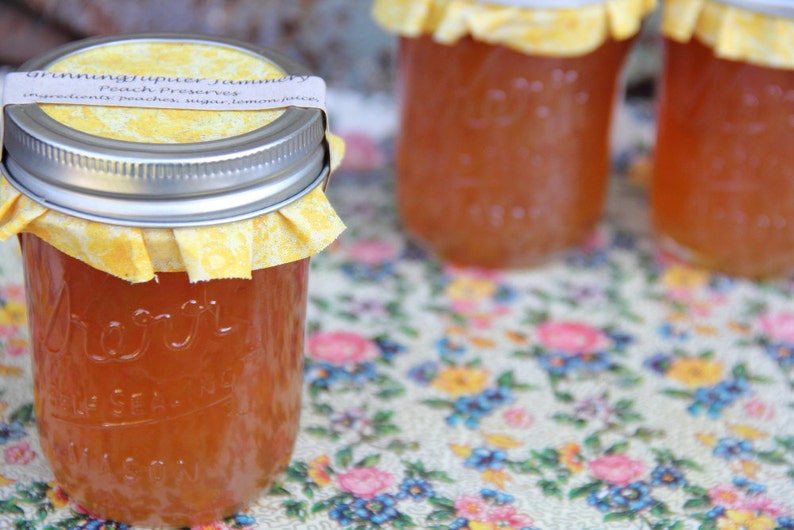 Homemade Peach Preserves 8oz image 3