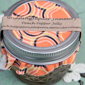 Chunky Peach Jalepeno Pepper Jelly 4oz image 3