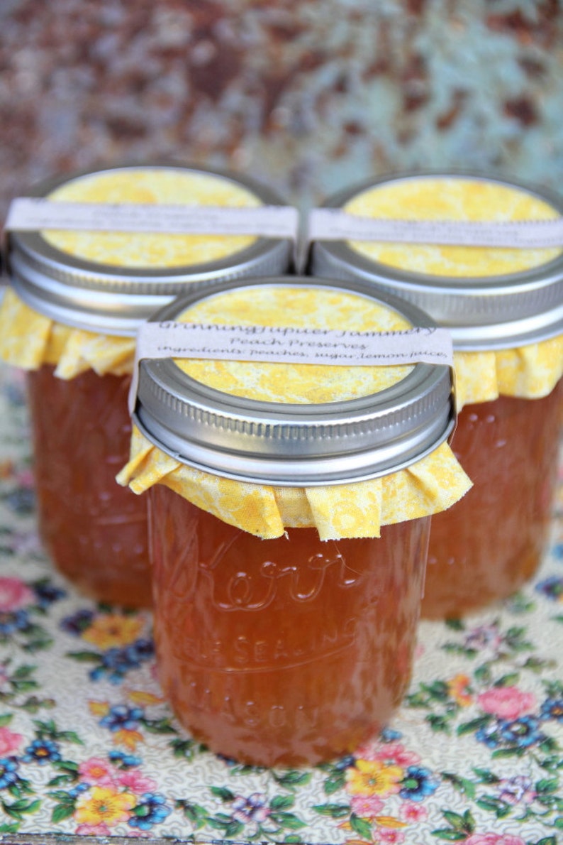 Homemade Peach Preserves 8oz image 1