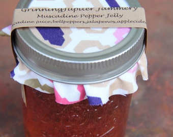 Homemade Muscadine Pepper Jelly - 8oz jar